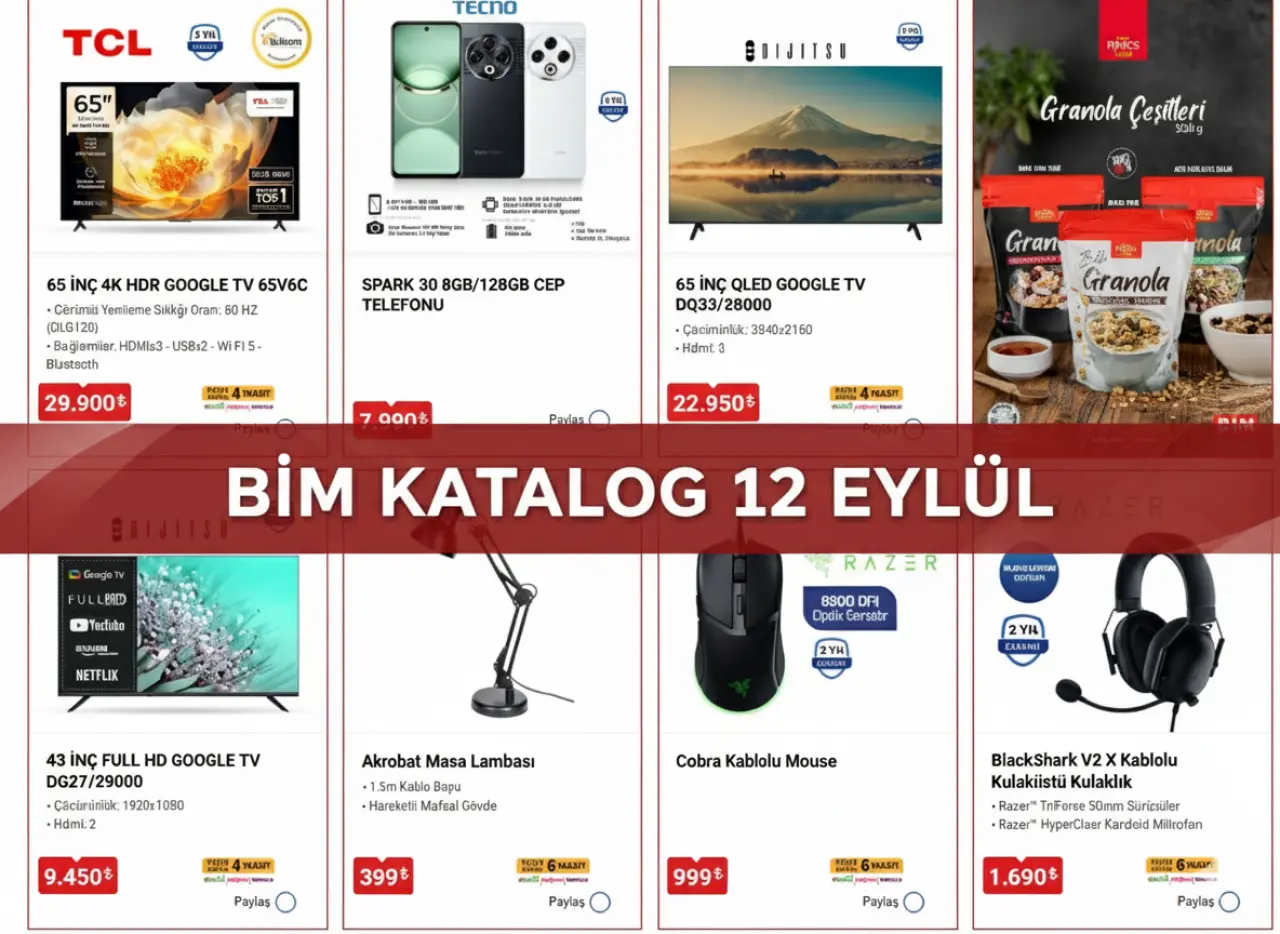 BİM Aktüel 12 Eylül Ürünler Kataloğu Yayımlandı! | Günün Bim Katalog Detayları! 1