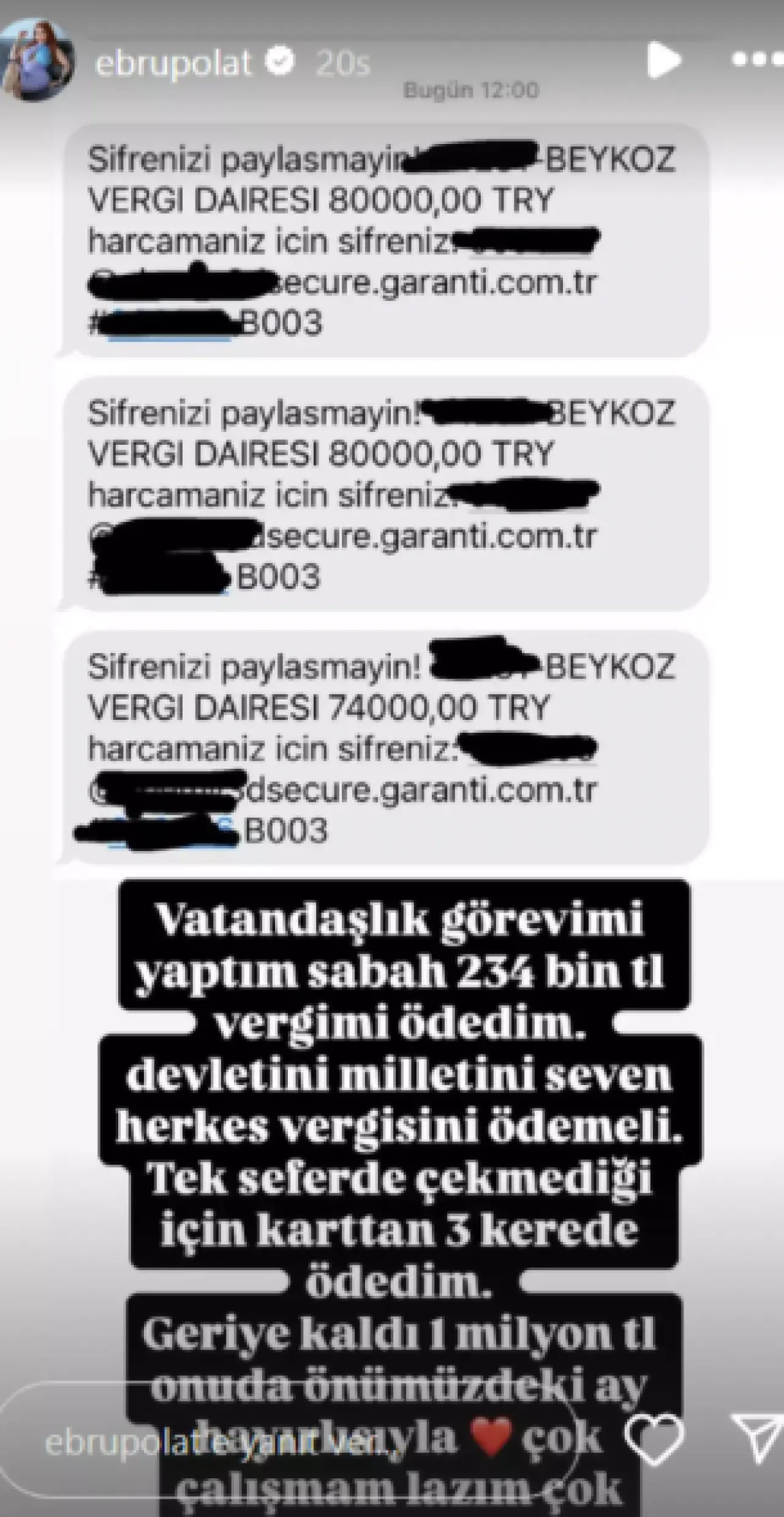 Ebru Polat’tan dudak uçuklatan vergi açıklaması! “1 milyon TL borcum kaldı” 2