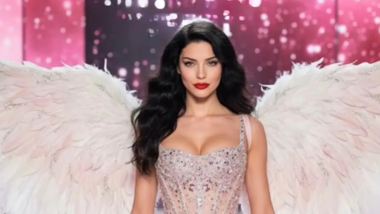 Yapay zekayla podyumda: Merve Boluğur’dan Victoria’s Secret çıkışı! 1