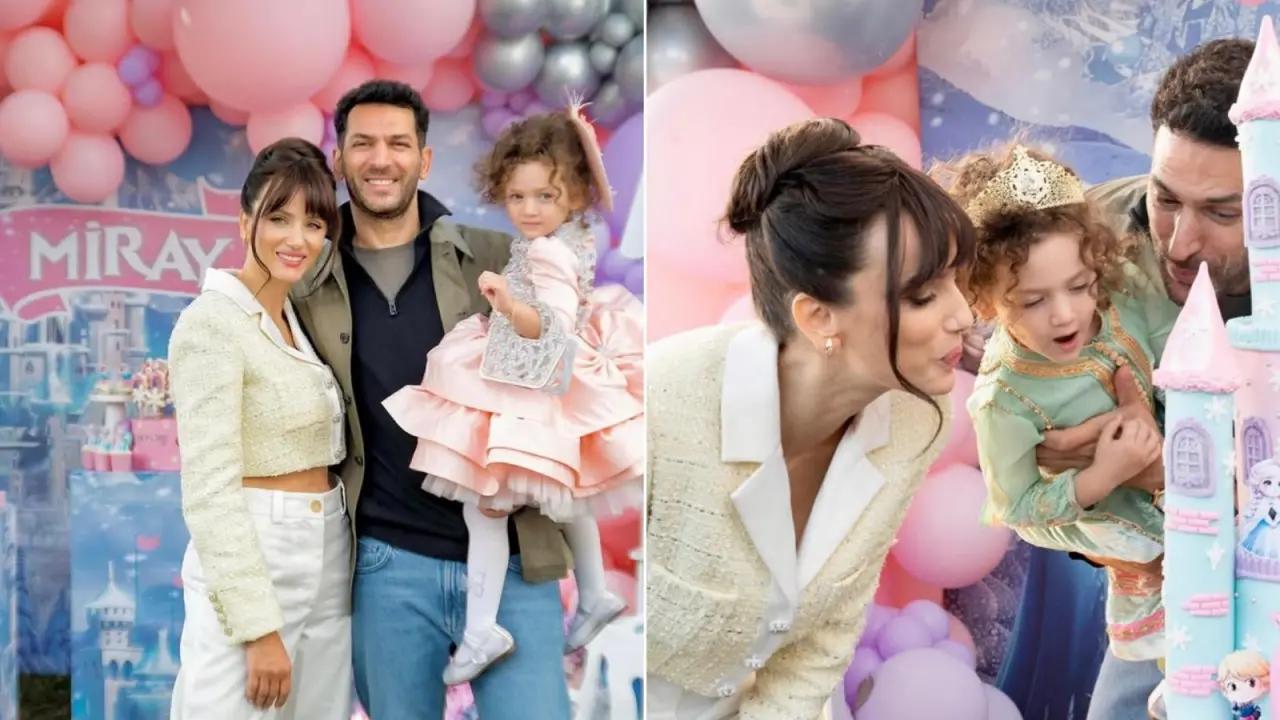 Murat Yıldırım ile eşi İman Elbani'den sürpriz kutlama: Kızları Miray 3 yaşında! 3