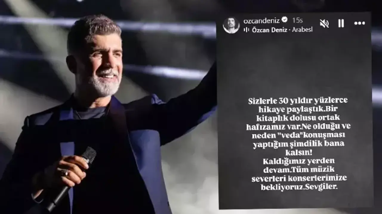 "‘Beni bir daha göremeyebilirsiniz’ diyen Özcan Deniz’den şok eden veda konuşması sonrası yeni mesaj!" 2