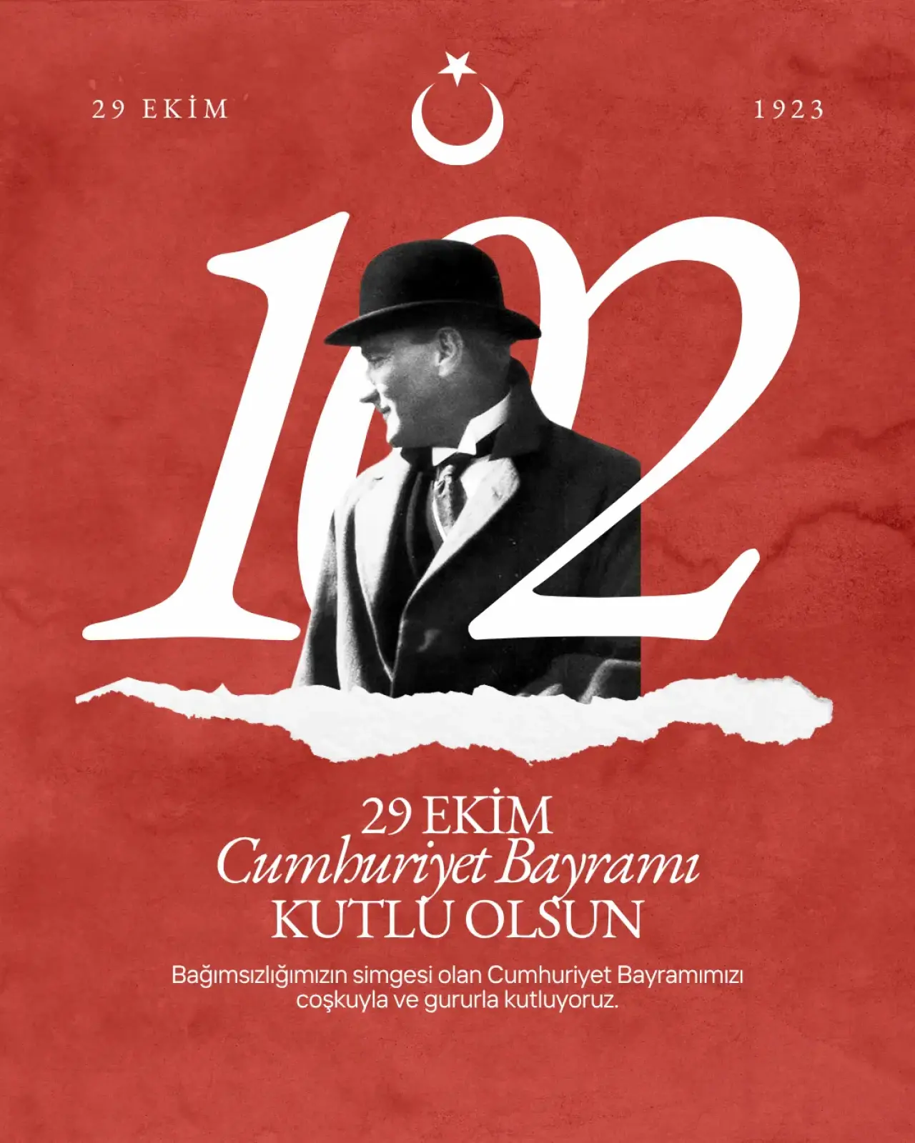 29 Ekim Cumhuriyet Bayramı Mesajları! Kısa, Uzun, Resimli En Anlamlı Sözler ve Mesajlar 2025 14