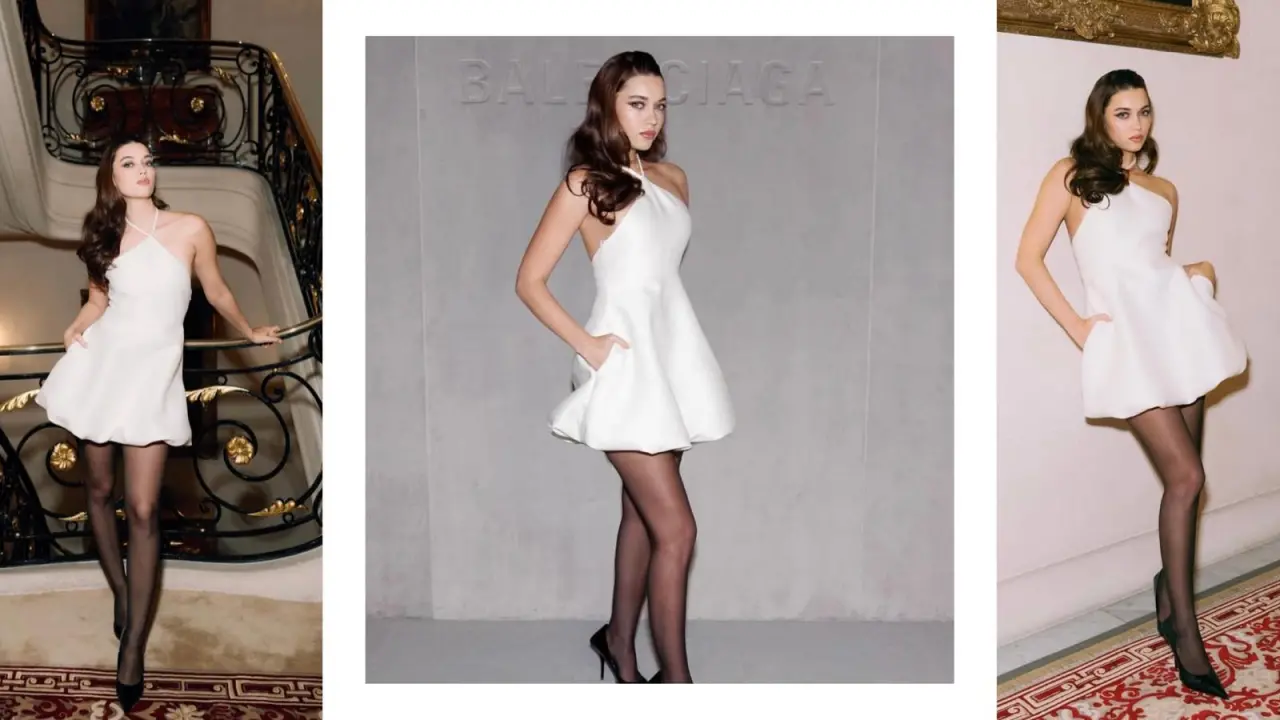 Afra Saraçoğlu, Paris’te yeni tarzıyla sürpriz yarattı! Paris Moda Haftası’nda Afra Saraçoğlu rüyası! 4