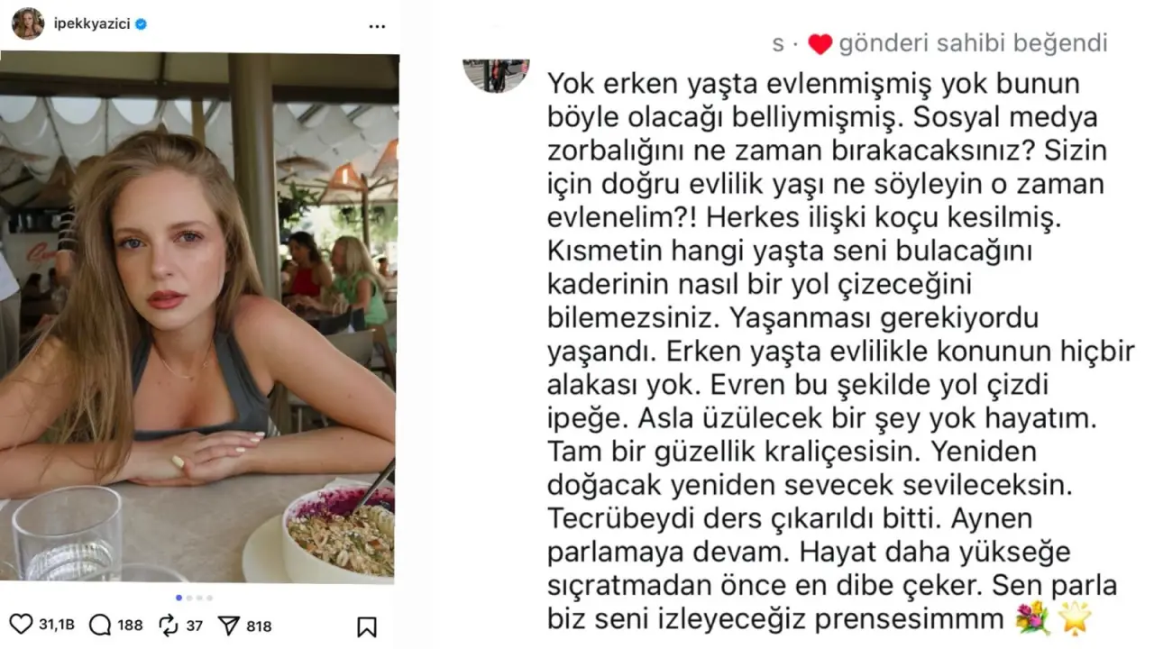 İpek Filiz Yazıcı'nın beğenisi olay oldu! Ufuk Beydemir ile İpek Filiz Yazıcı'nın ayrılığının kanıtı... 3