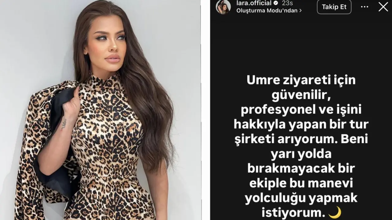 Şarkıcı Lara hastalığı yendi, şimdi Umre yolcusu! 2