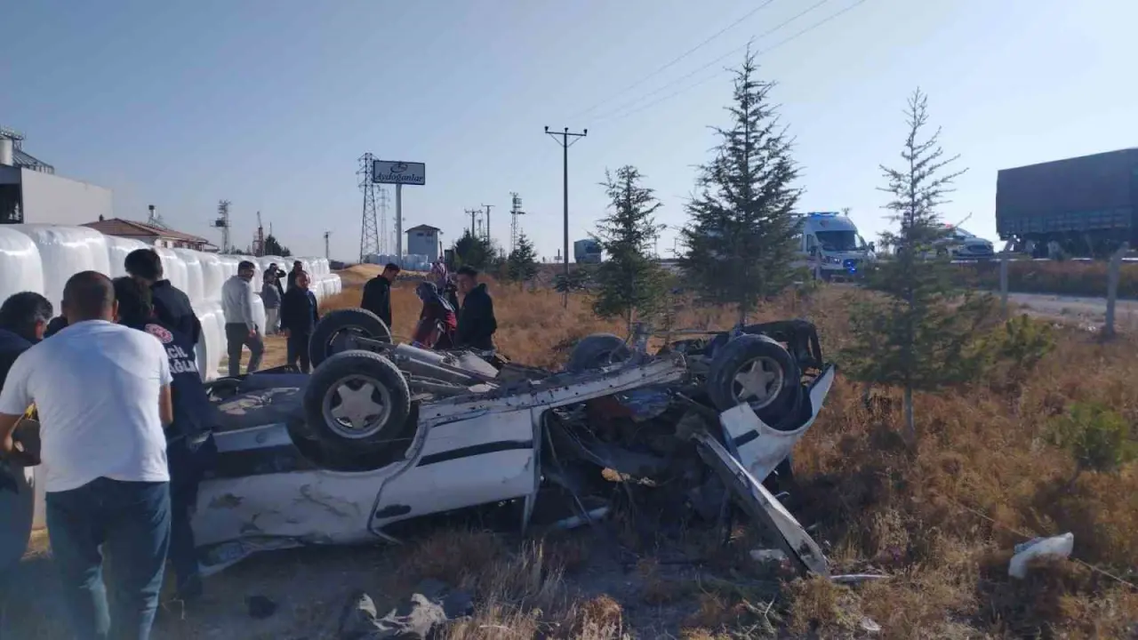 Karapınar’da korkunç trafik kazası: Direksiyon hakimiyeti kayboldu, hayata veda etti! 1