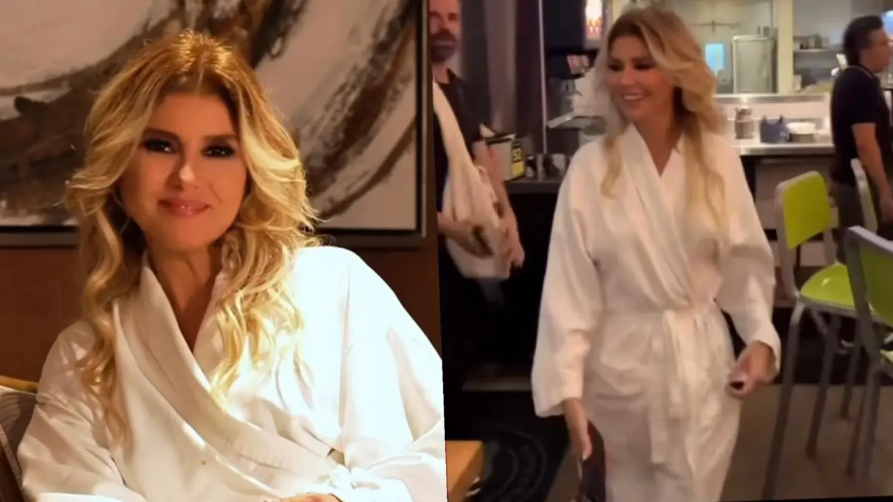 Sahneden bornoza geçiş... Gülben Ergen’in Amerika finali olay oldu! 1