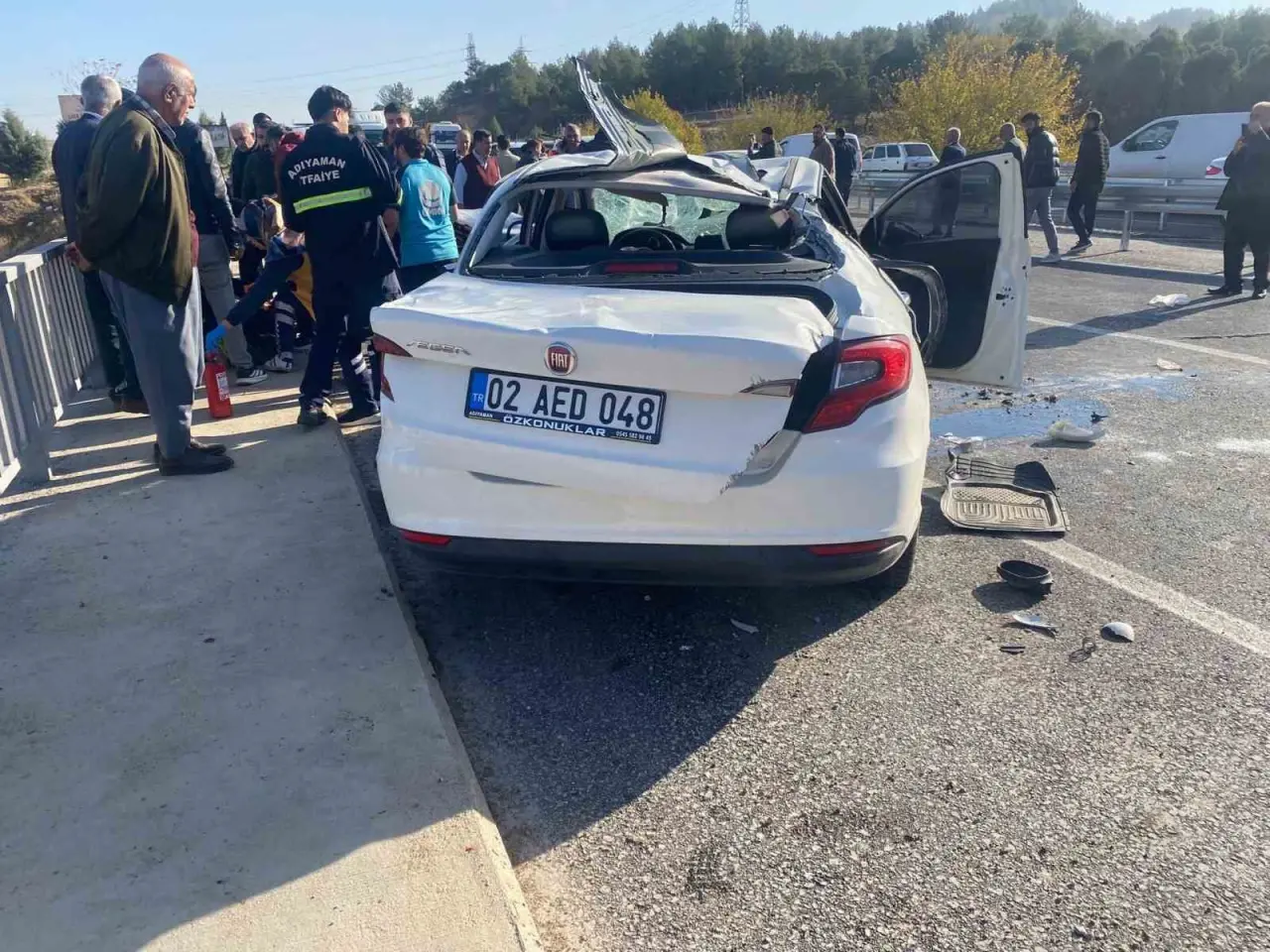 Sürat değil an meselesi: Adıyaman'da korkutan kaza! 3