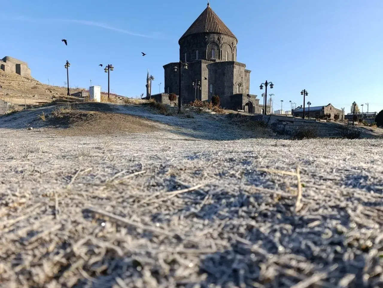 Karsta hayat dondu! Buz gibi gerçek kamerada 5