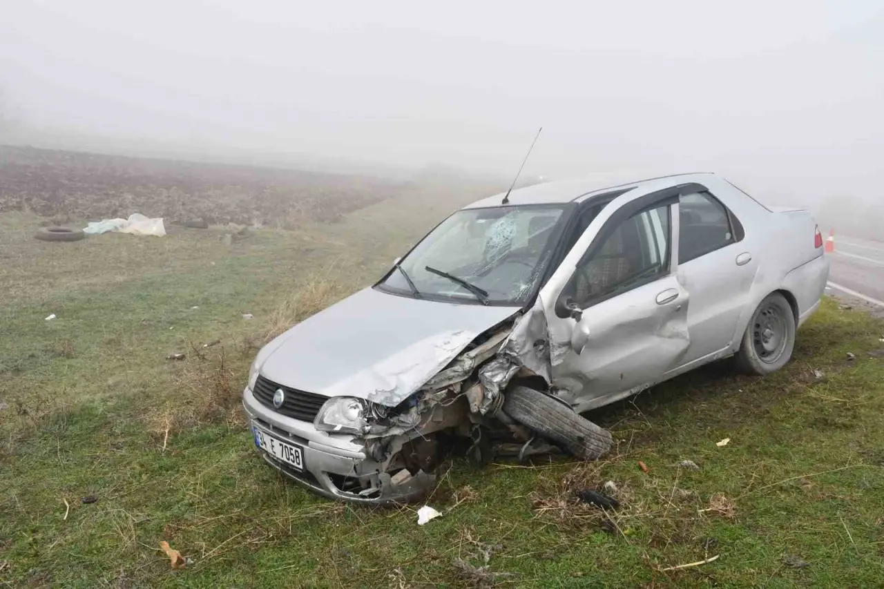 Kaza geliyorum demedi: Samsun'da kafa kafaya çarpışma! 1