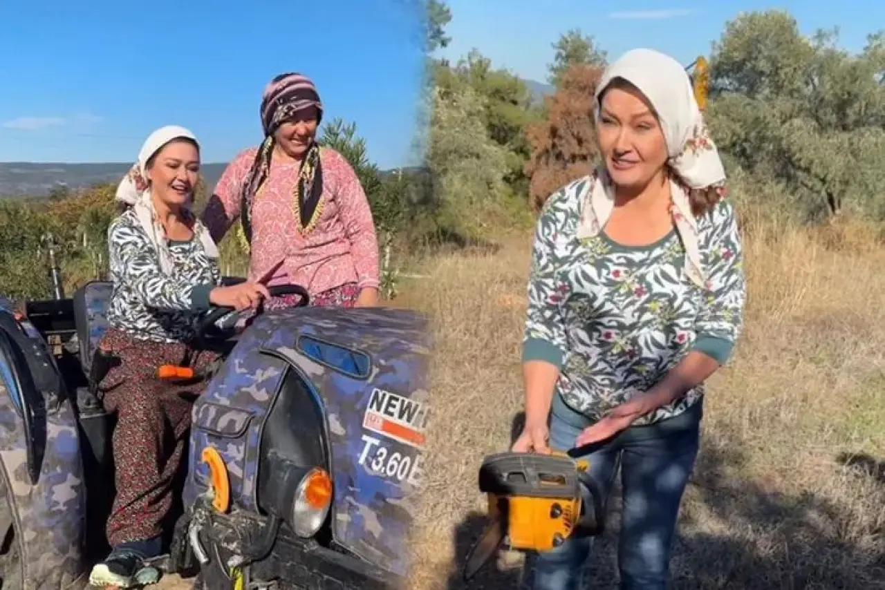 Şöhreti bir kenara bıraktı, budama makinesini kaptı... Nurgül Yeşilçay’ın köy macerası! 3