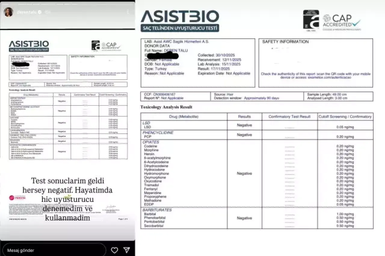 Uyuşturucu operasyonda gelişme: Deren Talu'nun sonuçları ortalığı karıştırdı! 3