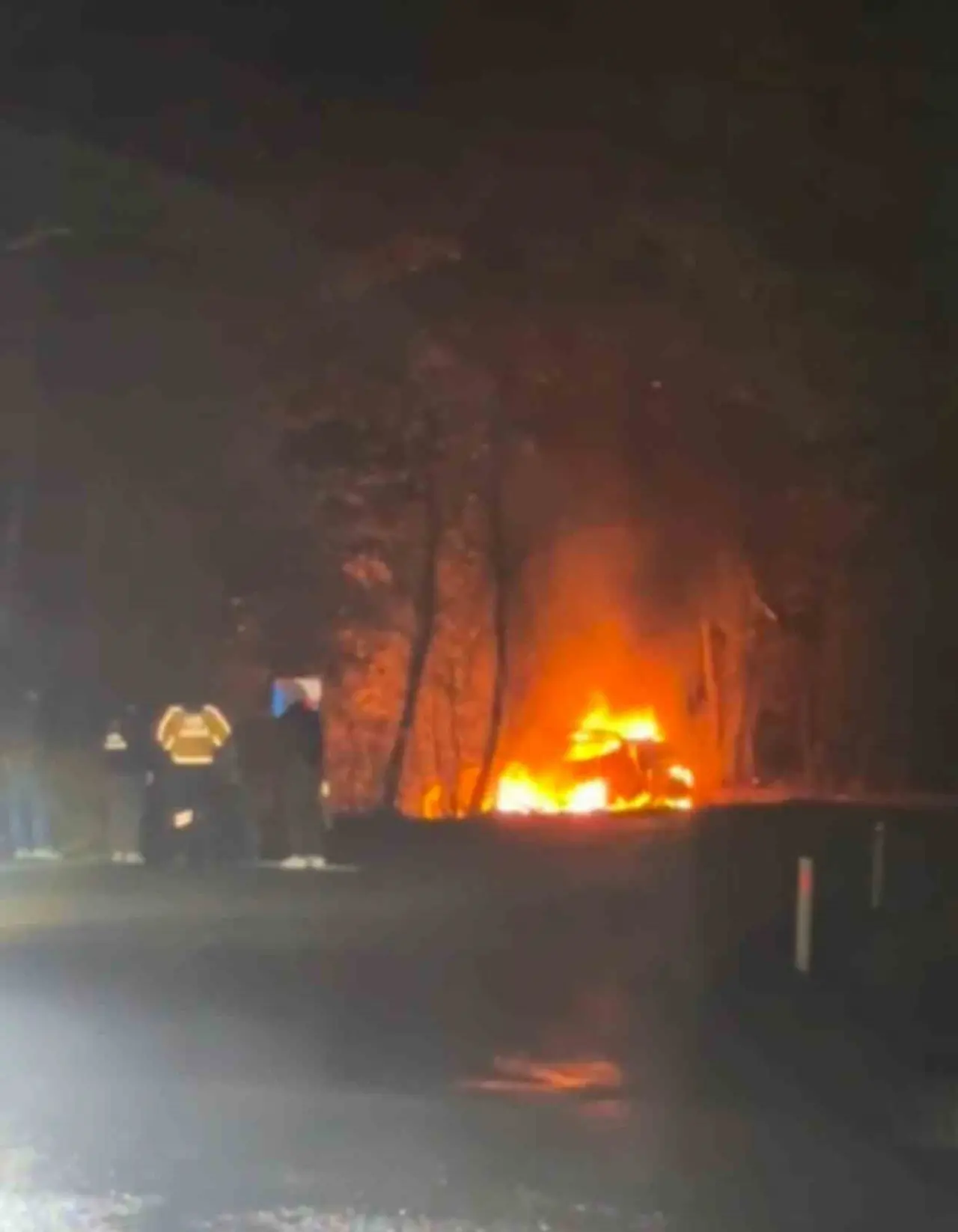 Karabük’te araç çarpmanın ardından alev topuna döndü! 2