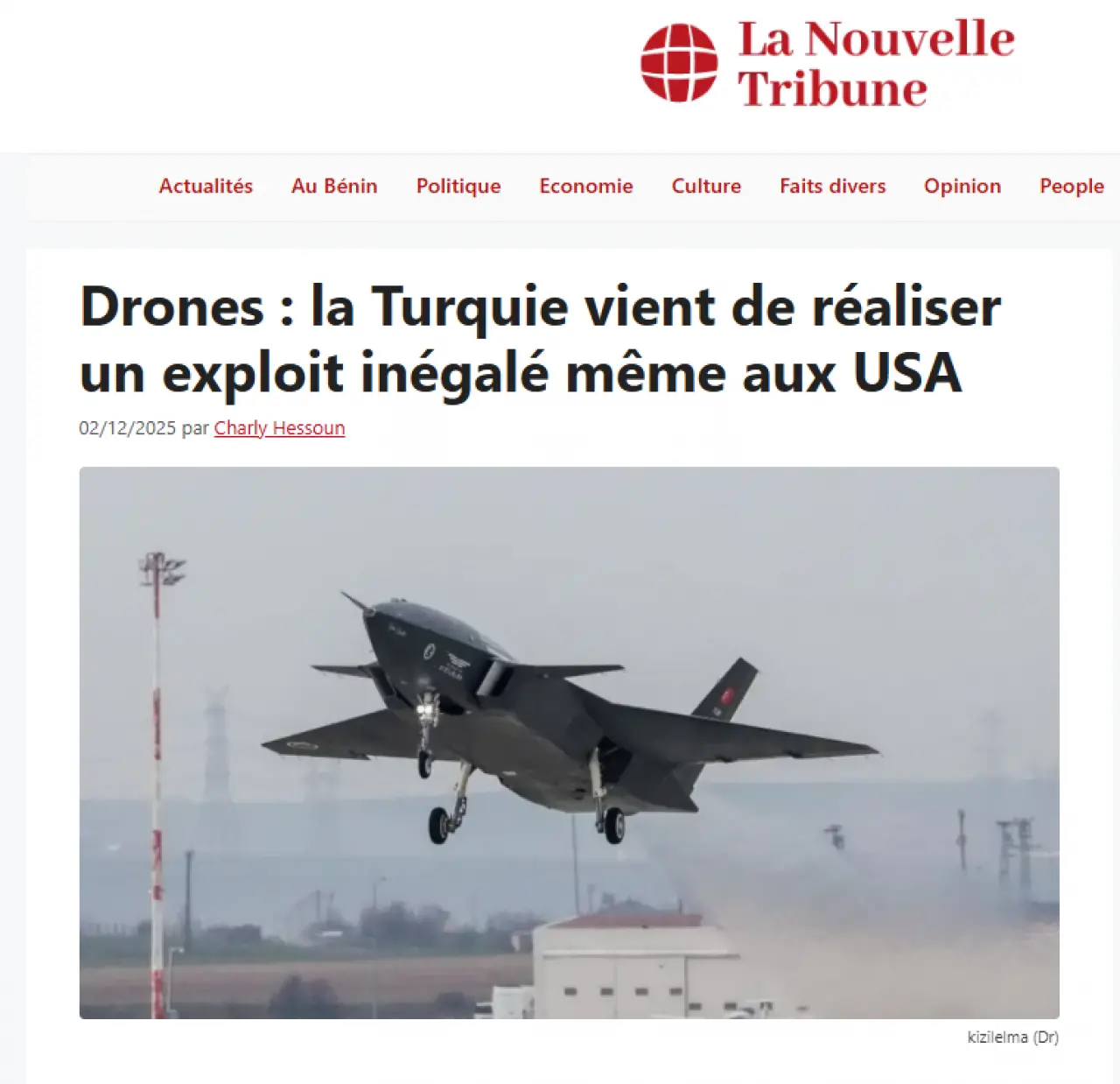 KIZILELMA Fransa basınında manşet: 'Bu başarıyı ABD bile gösteremedi' 1