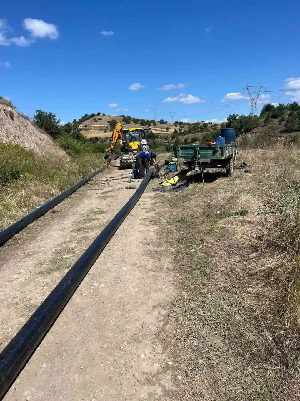 Taşova Uluköy'de 14 kilometrelik içme suyu hattı yenilendi 1