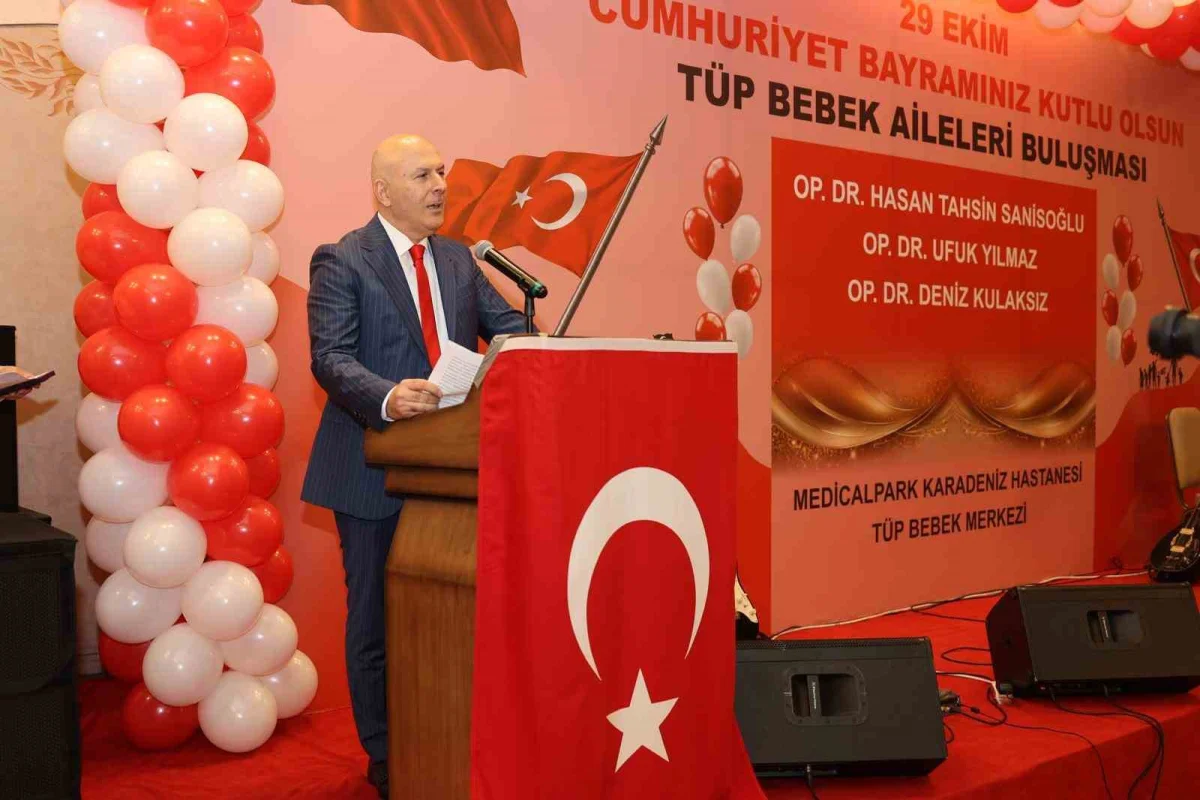 Trabzon'da tüp bebek tedavisi gören aileler Cumhuriyet Bayramı'nda bir araya geldi 5
