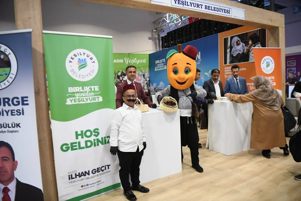 Yeşilyurt Belediyesinin İstanbul'daki tanıtım standı ziyaretçilerini ağırlıyor 1