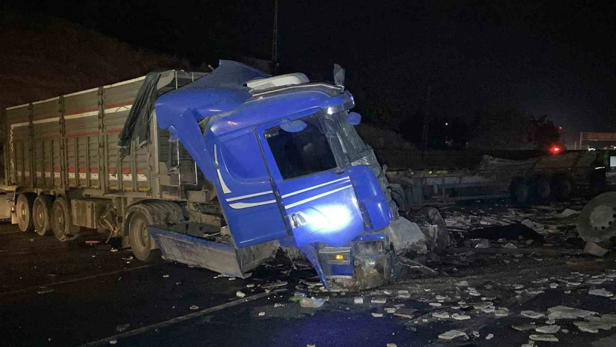 Elazığ'da 3 tırın karıştığı zincirleme kaza: 1 ölü 4