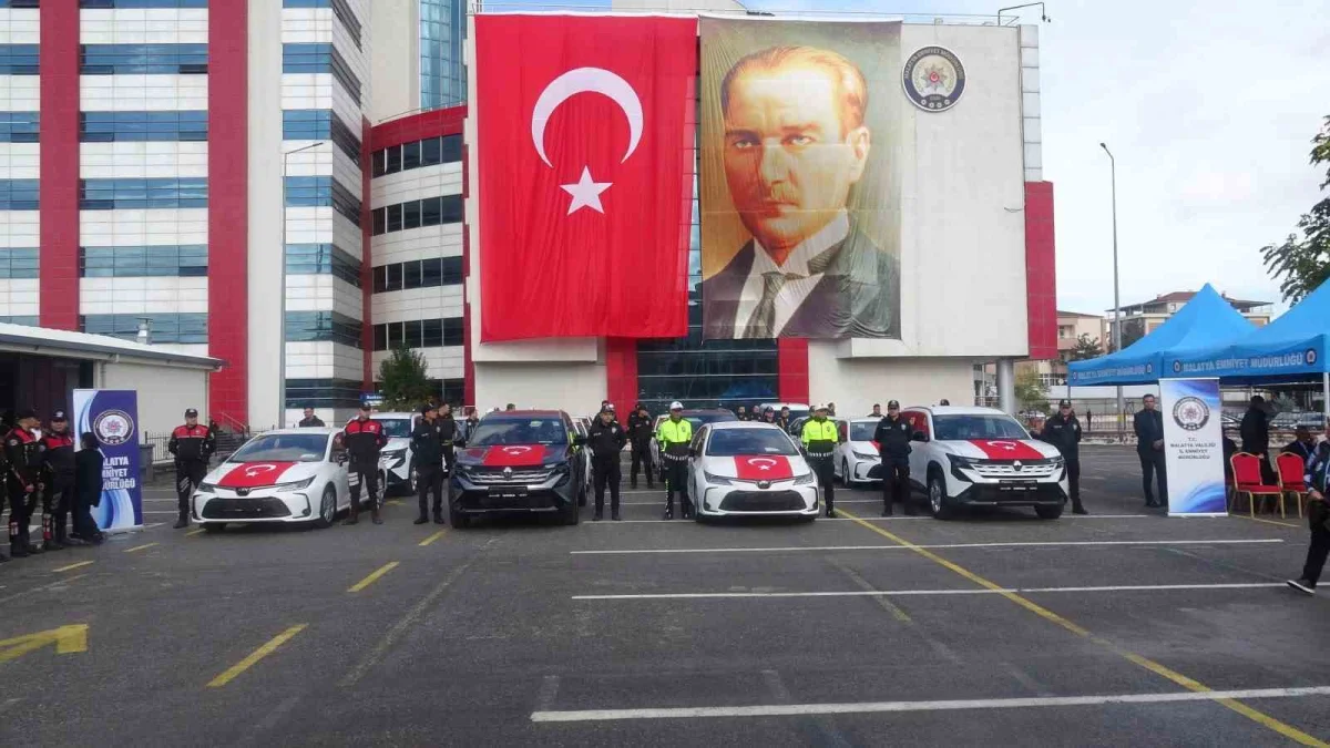 Malatya emniyetinin araç filosu 16 yeni araçla güçlendirildi 3