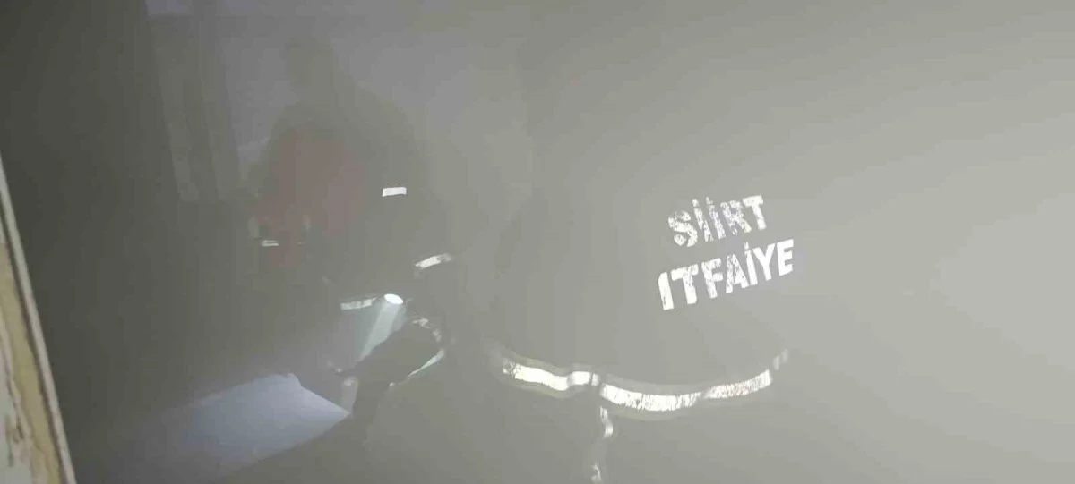 Siirt'te korkudan hareket edemeyen kadın itfaiye ekiplerince kurtarıldı 1