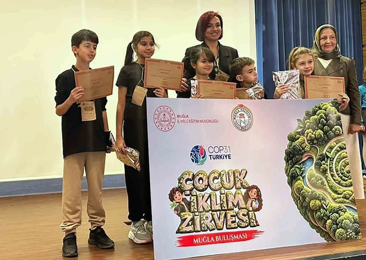 Muğla'daki Çocuk İklim Zirvesi'nde öğrenciler çevre için çözüm önerilerini sundu 1