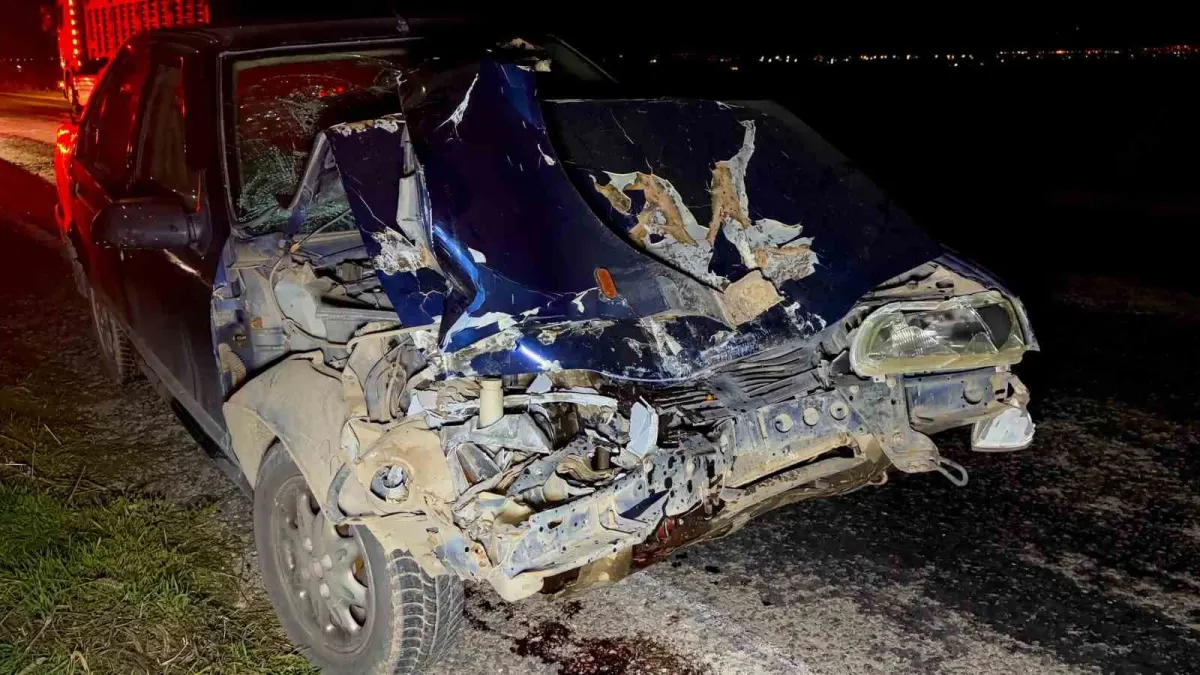 Afyonkarahisar'da otomobil patpata çarptı: 3 metreden tarlaya savrulan araçtaki 4 kişi yaralandı 2