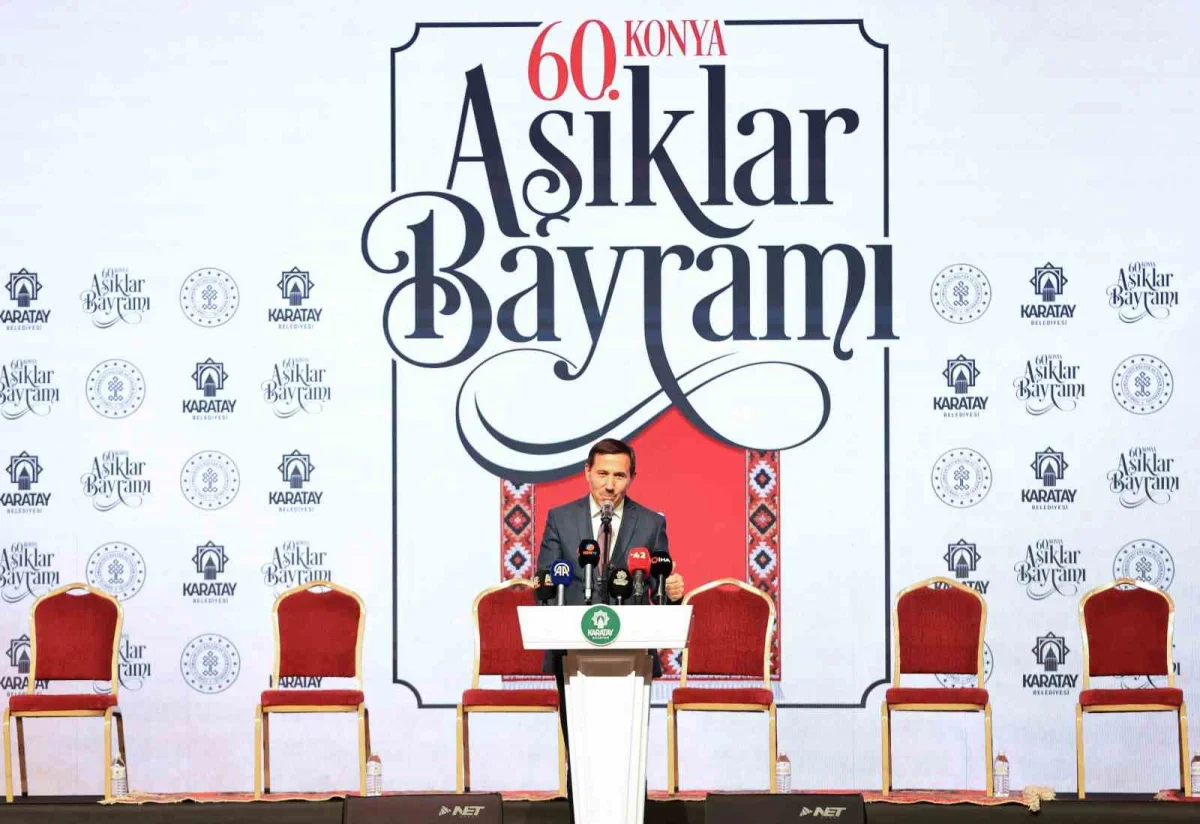 60. Konya Aşıklar Bayramı'nda 5 ülkeden 60 ozan buluştu 2