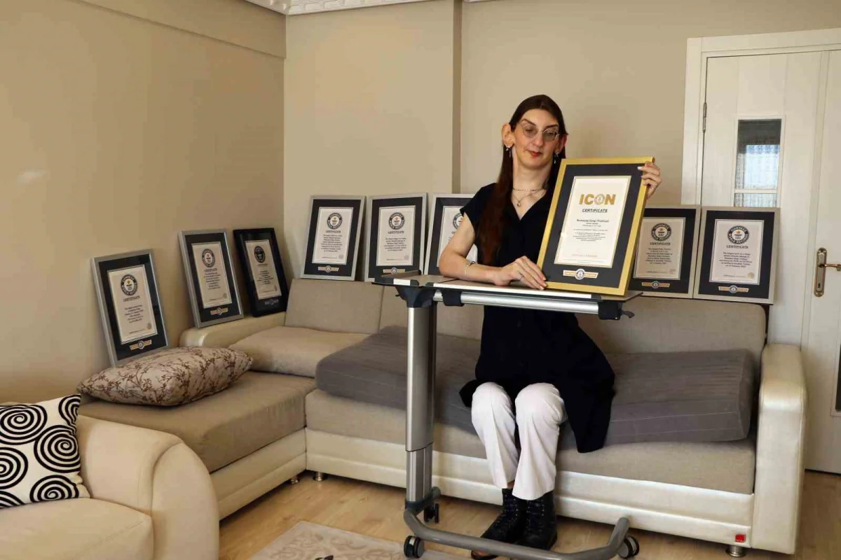 Safranbolulu Rumeysa Gelgi 12 yılda 8 kez Guinness Rekorlar Kitabı'na girdi 2