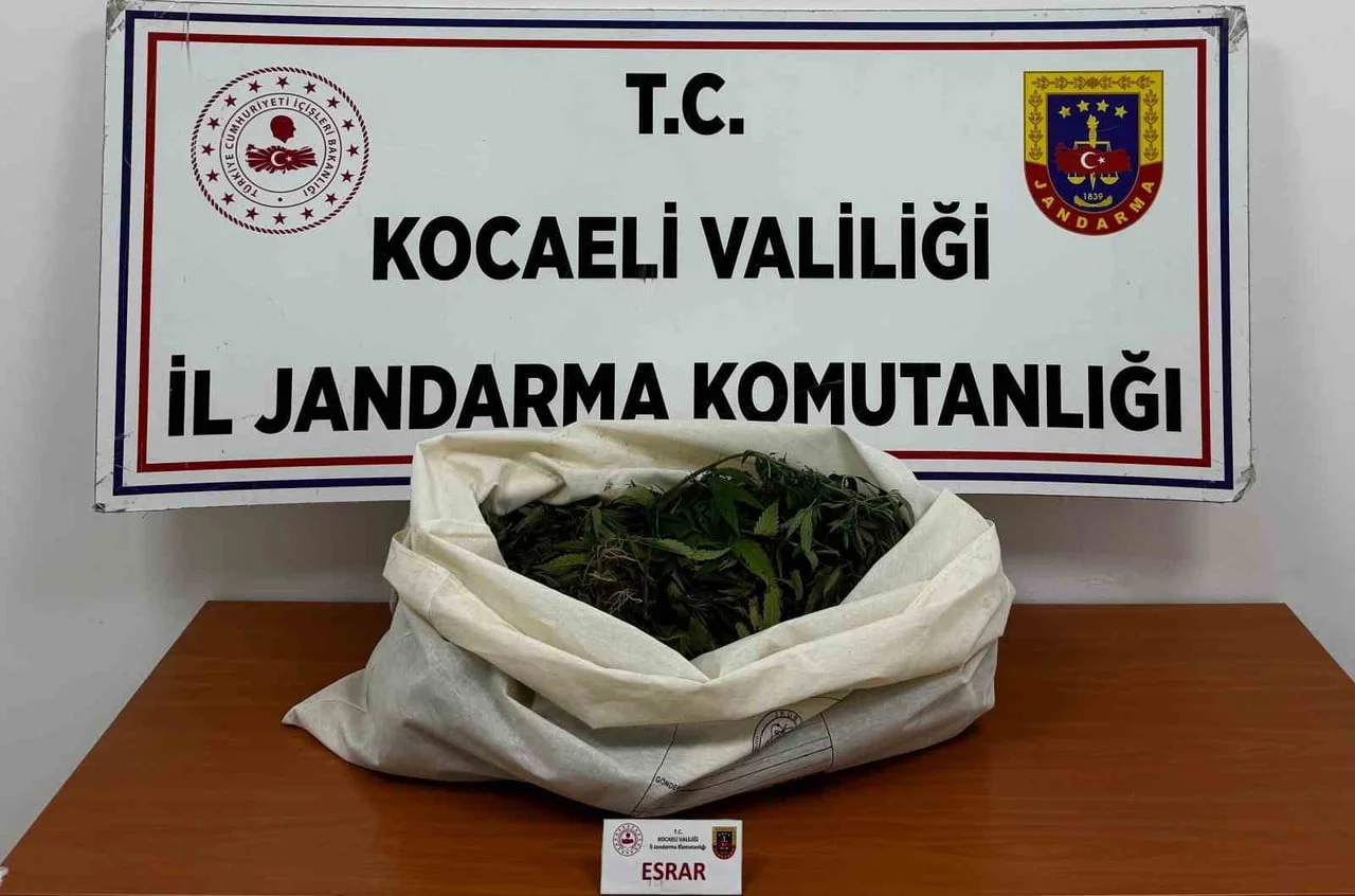 KOCAELİ'NİN 4 İLÇESİNDE JANDARMA EKİPLERİ TARAFINDAN DÜZENLENEN UYUŞTURUCU OPERASYONLARINDA 3 KİLO...
