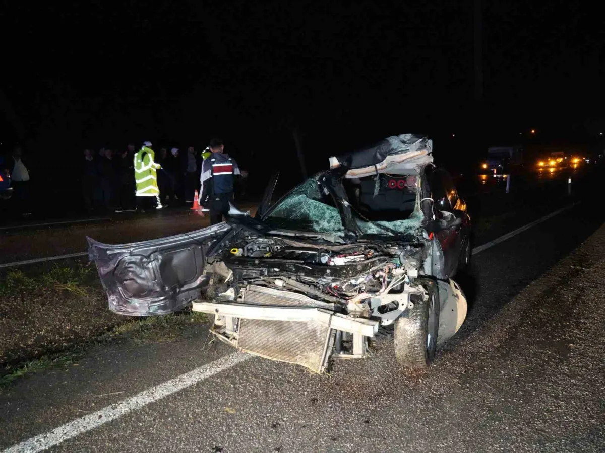 Kastamonu'da büyükbaş hayvana çarpan otomobilin sürücüsü hayatını kaybetti 4