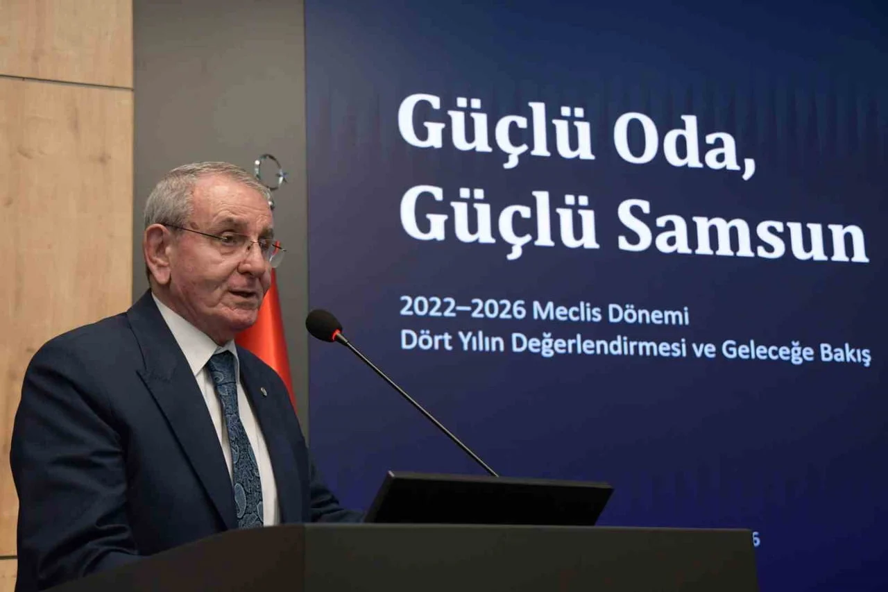 SAMSUN TİCARET VE SANAYİ ODASI’NIN (TSO) 2022-2026 DÖNEMİNİN SON MECLİS TOPLANTISINDA KONUŞAN...