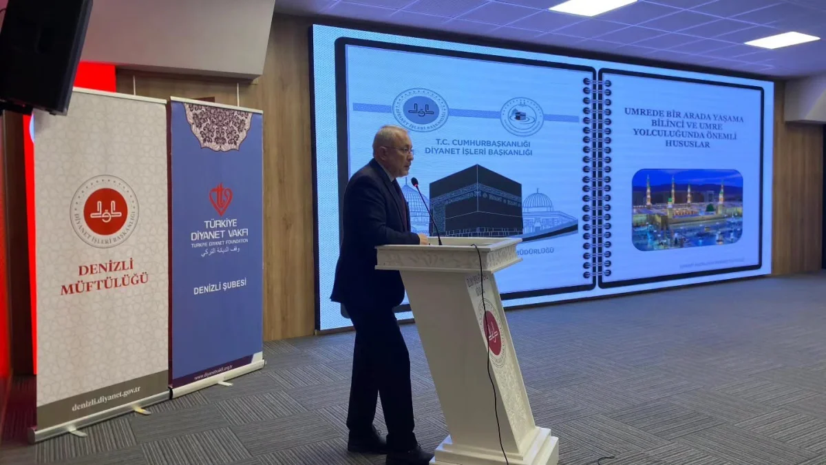 Denizli'de kutsal topraklara gidecek 186 umre yolcusuna eğitim verildi 2