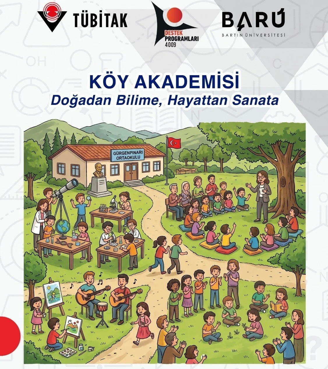 BARÜ’NÜN TÜBİTAK DESTEKLİ PROJESİYLE BİLİMDEN SANATA "KÖY AKADEMİSİ" DÜZENLENECEK