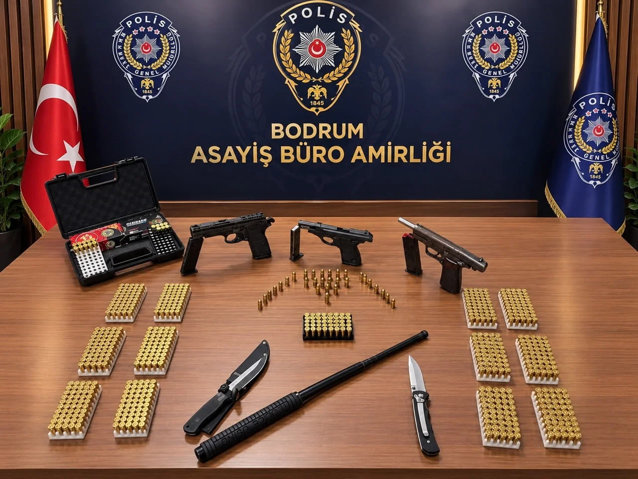 BODRUM’DA SİLAH SESLERİ PANİĞE NEDEN OLDU; 2 GÖZALTI