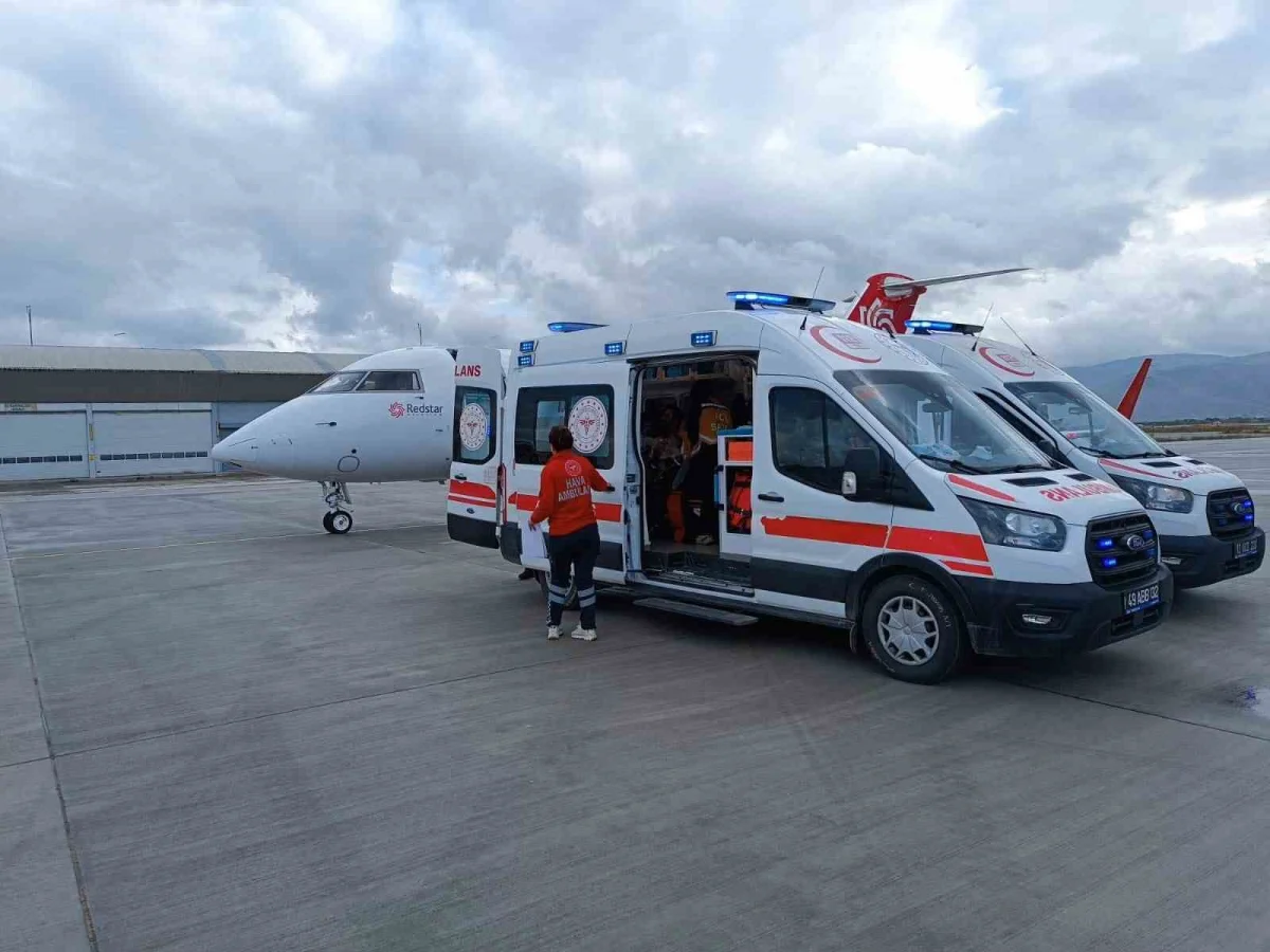 Uçak ambulans 20 haftalık Ertuğrul bebek için havalandı 1