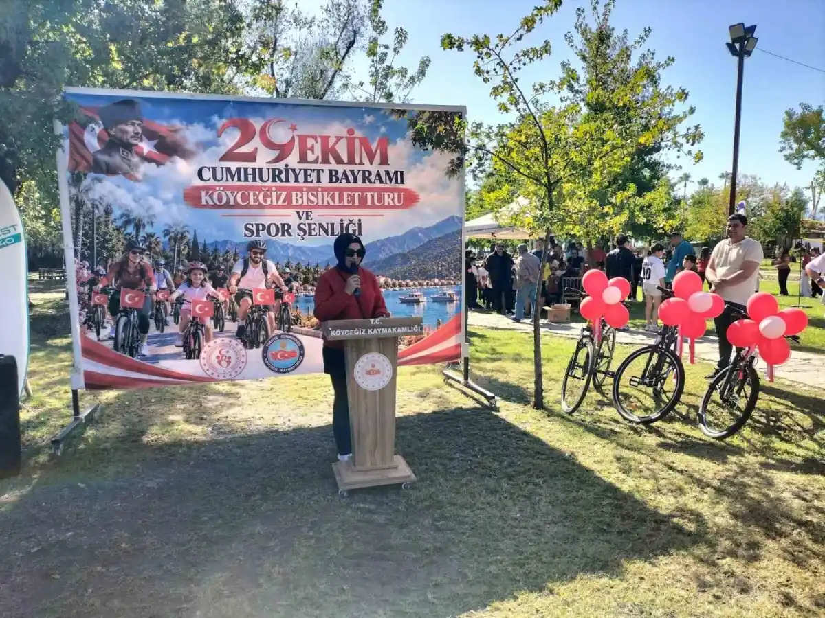 Köyceğiz'de Cumhuriyet coşkusuyla pedallar çevrildi 5