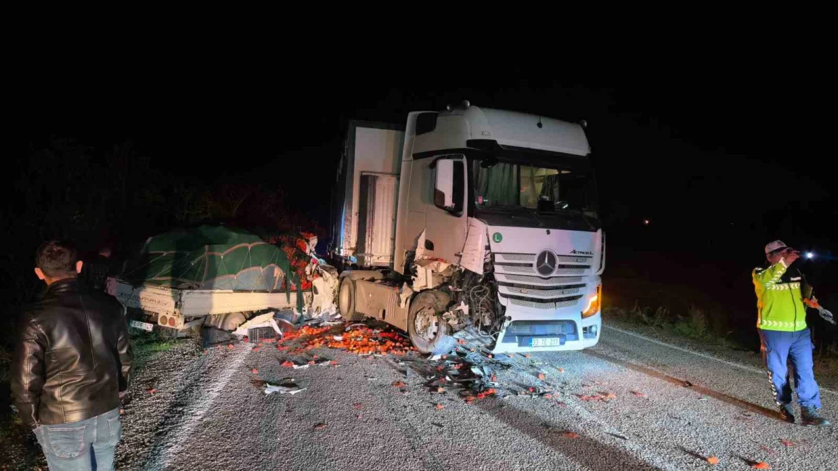 Bursa'da tır ile kamyonet kafa kafaya çarpıştı: 2 ağır yaralı 3
