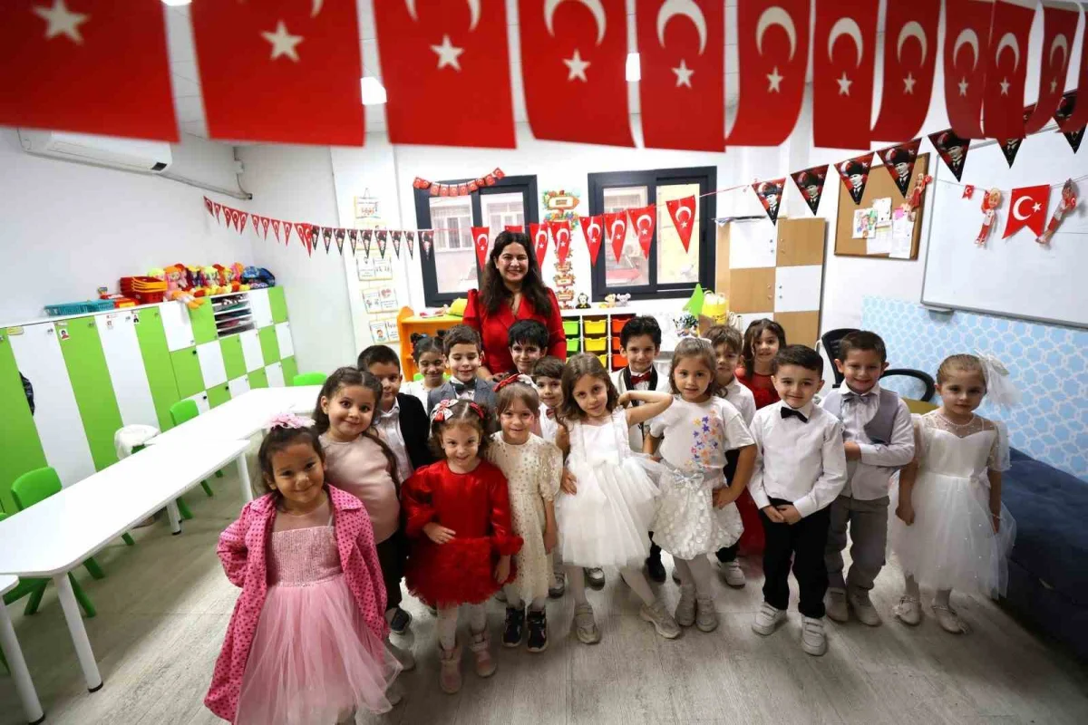 Yunusemre'de miniklerin 29 Ekim Cumhuriyet Bayramı coşkusu 2