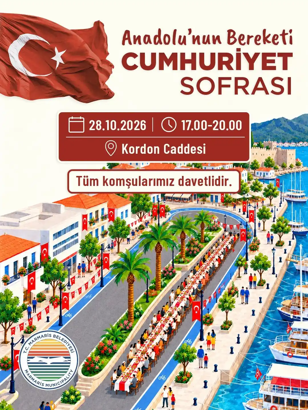 Marmaris'te Cumhuriyet Bayramı coşkusu dört güne yayılacak 4
