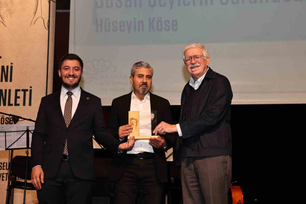 Nilüfer'de düzenlenen Mehmet H. Doğan Ödülü Hüseyin Köse'ye verildi 1