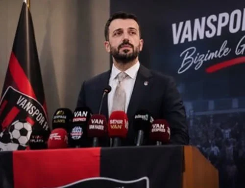 VANSPOR FUTBOL KULÜBÜ BAŞKANI ÖZGÜR İREÇ İLHAN, TÜRKİYE FUTBOL FEDERASYONU (TFF) TARAFINDAN...