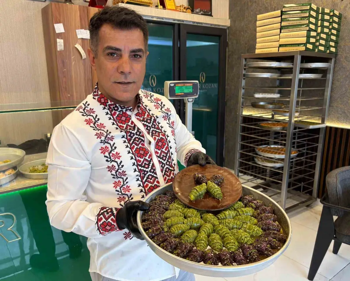 Gaziantep baklavası ile Fransız kruvasanı aynı tepside buluştu 1