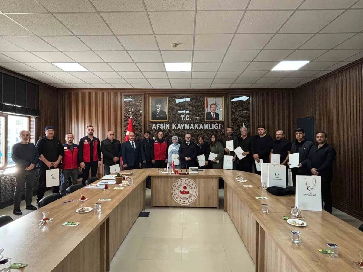 Afşin'de modern sulama eğitimini tamamlayan çiftçilere özel cihaz 1