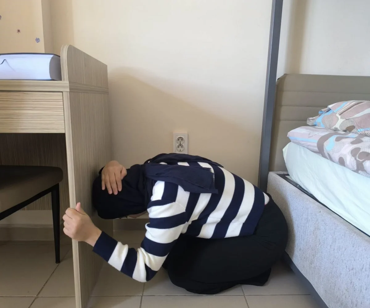 Bolu'daki öğrenci yurdunda gerçeği aratmayan tatbikat 2