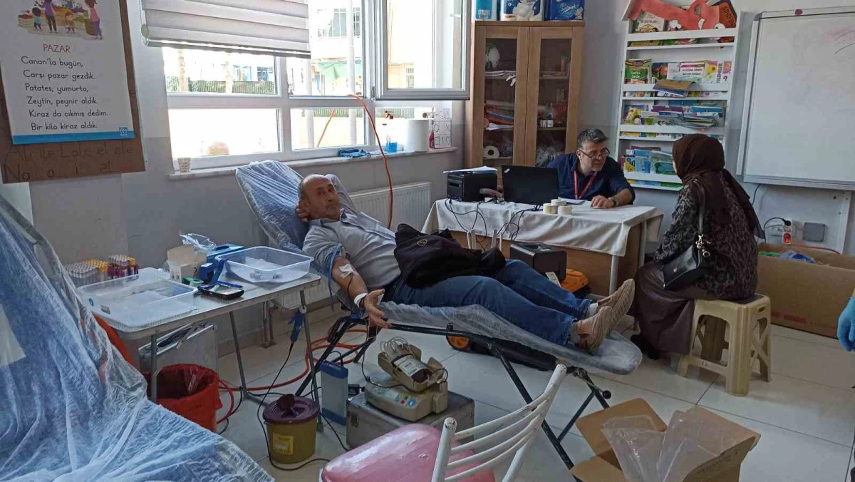 Havza'da ilkokulda düzenlenen kan bağışı kampanyasında 60 ünite toplandı 2