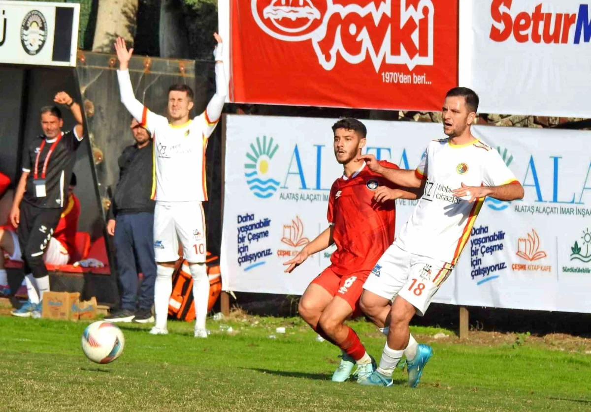 Çeşme Belediyespor sahasında Yelkispor'a penaltı golüyle mağlup oldu 3