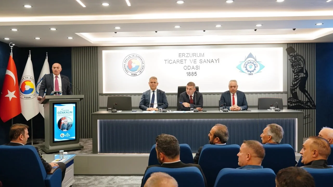 ERZURUM TİCARET VE SANAYİ ODASI (ETSO) EYLÜL AYI OLAĞAN MECLİS TOPLANTISI, MECLİS BAŞKANI GÖKHAN...