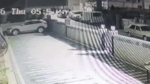 Maltepe'de binanın çökme anı kamerada