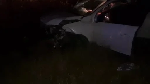 Kontrolden çıkan otomobil araziye uçtu; 4 yaralı