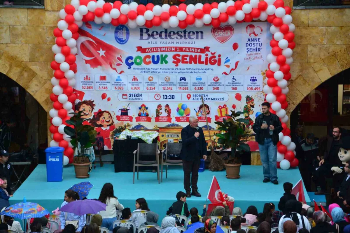 Çorum'da Bedesten Aile Yaşam Merkezi'nin birinci yılı çocuk şenliğiyle kutlandı 2